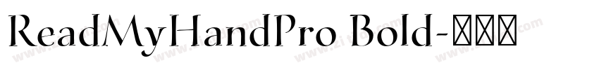 ReadMyHandPro Bold字体转换